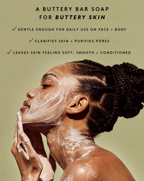 Cocoa Cleans'r Soothing All-Over Cleansing Bar with Coconut Oil + Shea Butter