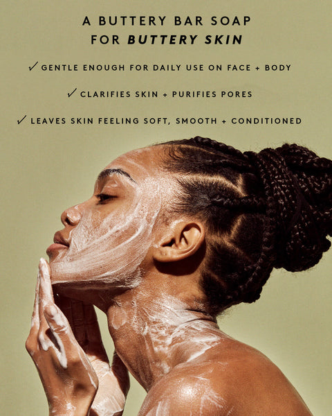 Cocoa Cleans'r Soothing All-Over Cleansing Bar with Coconut Oil + Shea Butter